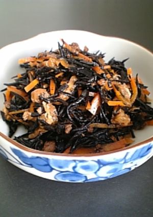 ひじきのこってり炒め煮-レシピのメイン写真