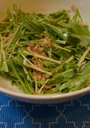 水菜とツナのシャキシャキサラダ-レシピのメイン写真