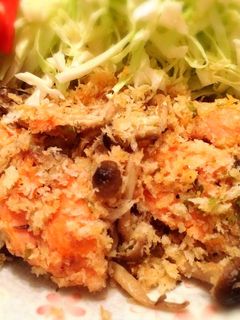 鮭のにんにくパン粉炒め-レシピのメイン写真
