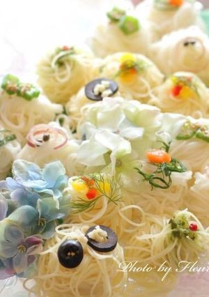 素麺とカッペリーニの2種盛り-レシピのメイン写真