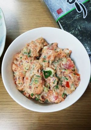 ねぎまぐろ＆トマト＆大葉のマヨ醤油和え♬-レシピのメイン写真