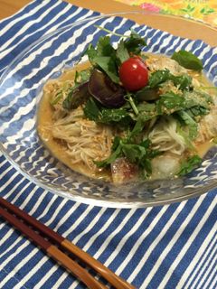 ひんやり、ぶっかけ冷汁そうめん-レシピのメイン写真
