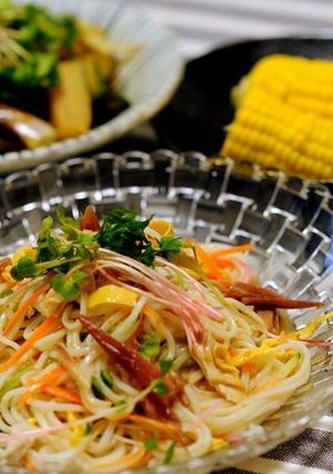 彩サラダ素麺-レシピのメイン写真