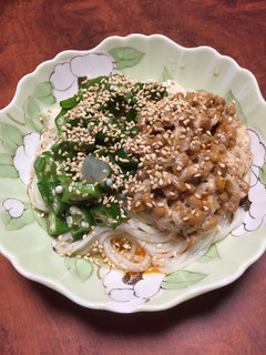 栄養満点☆ネバネバ素麺-レシピのメイン写真