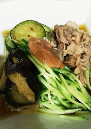 おかずになる具だくさん梅そうめん-レシピのメイン写真