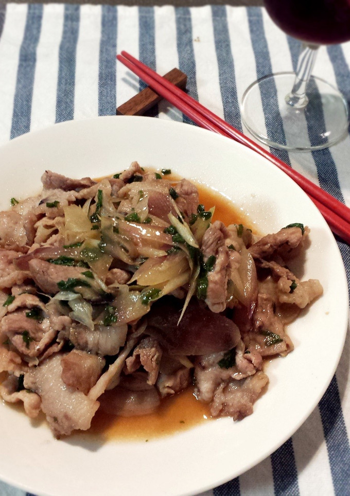 茗荷と豚肉のポン酢炒め-レシピのメイン写真