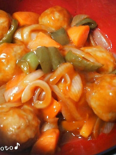 鶏団子の酢豚風-レシピのメイン写真