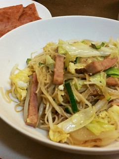 スパムの素麺チャンプル-レシピのメイン写真