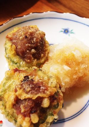 大根おろしでさっぱり！ゴーヤの肉詰め揚げ-レシピのメイン写真