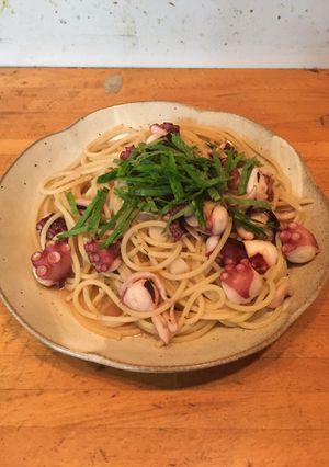 タコのペペロンチーノ風パスタ-レシピのメイン写真
