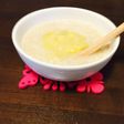 離乳食中期。3分でバナナ入りオートミール