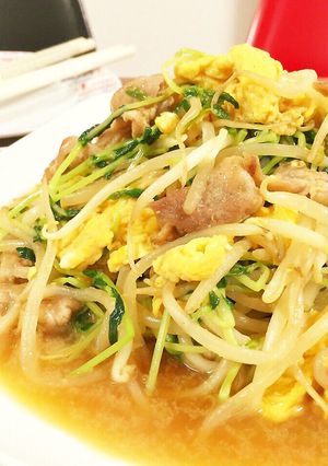 ふわふわ♥゛＆シャキシャキ‼豆苗玉炒め-レシピのメイン写真