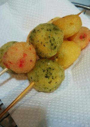 じゃがいもで３色だんご おつまみ 簡単-レシピのメイン写真