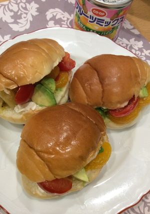 《１ブロック特製》フルーツマリネサンド-レシピのメイン写真