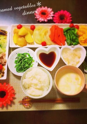 冷蔵庫の半端野菜整理に♡レンジで蒸し野菜-レシピのメイン写真