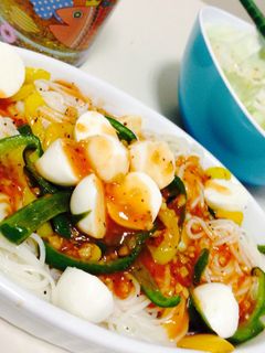 ソーメンのトマトパスタ-レシピのメイン写真