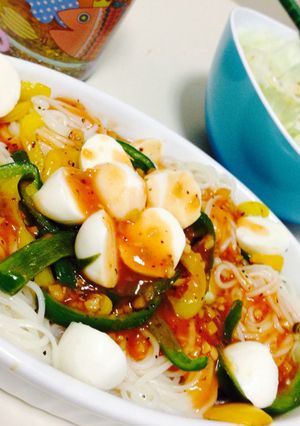 ソーメンのトマトパスタ-レシピのメイン写真