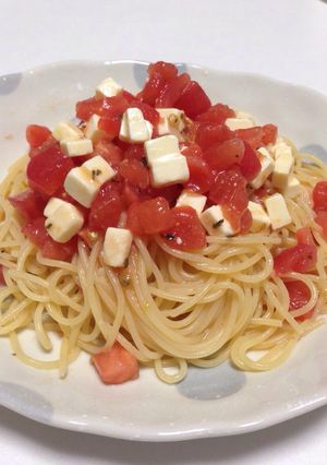 トマトの冷製スパ-レシピのメイン写真