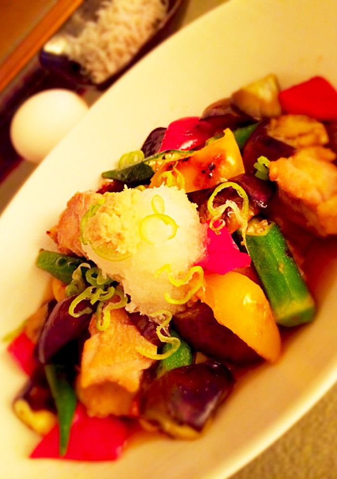 鶏と夏野菜の焼き浸し-レシピのメイン写真