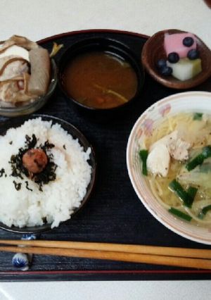 血管ダイエット食435(塩ラ~メン定食)-レシピのメイン写真