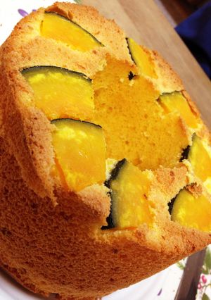 カボチャのシフォンケーキ-レシピのメイン写真