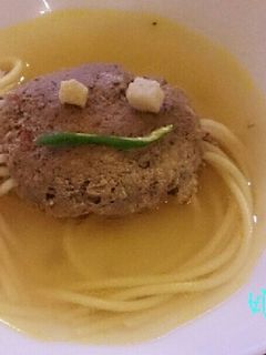 にょろにょろスープハンバーグ-レシピのメイン写真