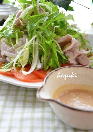 自家製ごま豆乳だれで♪冷しゃぶサラダ-レシピのメイン写真