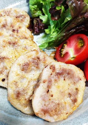 レンコンの肉詰めピカタ-レシピのメイン写真