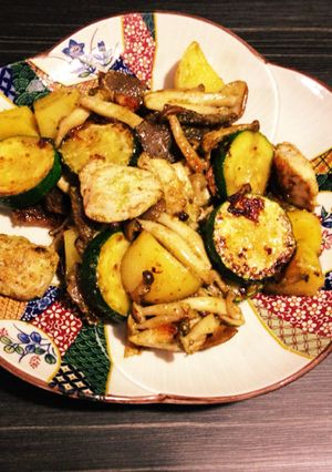 鶏ムネのバジル炒め-レシピのメイン写真