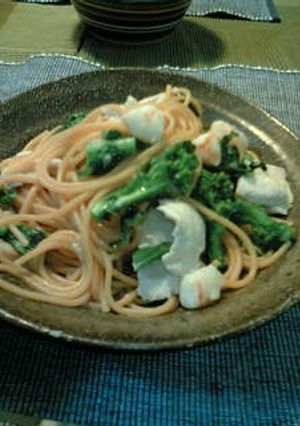 春っぽい★　菜の花と鶏肉のパスタ-レシピのメイン写真