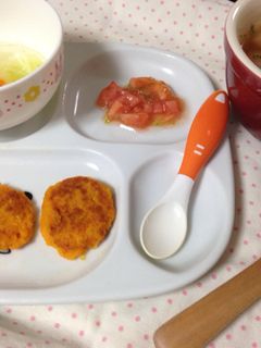 手づかみ離乳食:かぼちゃのおやき♪-レシピのメイン写真