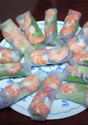 ベトナム風そうめん入り生春巻き-レシピのメイン写真