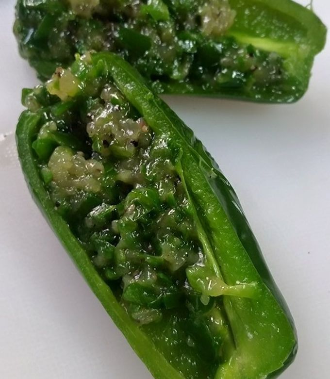 ピーマンのピーマン詰め(ﾉ´∀｀*) by トース党 【クックパッド】 簡単