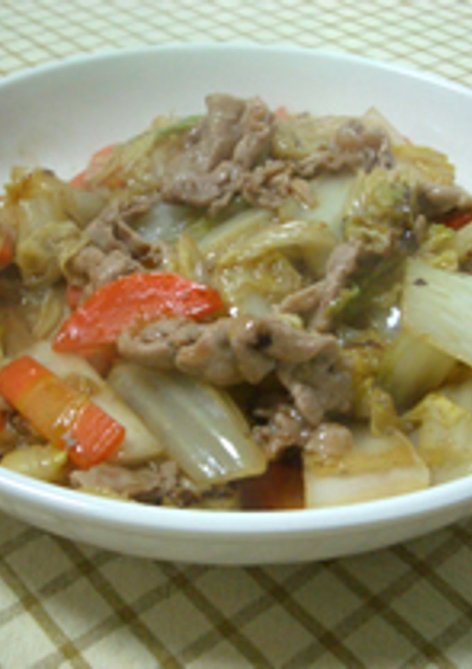 白菜と豚肉の炒めもの【中華あんかけ】-レシピのメイン写真