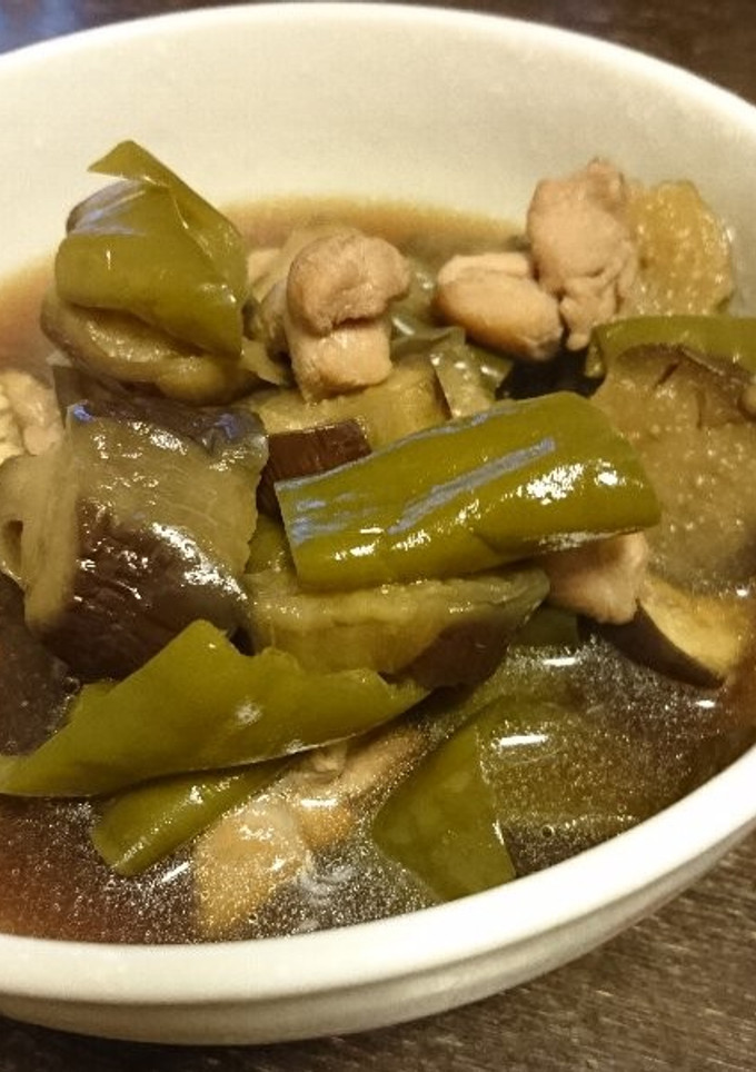 ナスとピーマンの中華風煮物-レシピのメイン写真