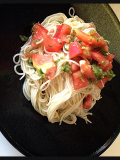冷製パスタみたいなそうめん-レシピのメイン写真