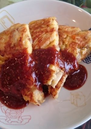 美味しい!きのこ入りマッシュオムレツ-レシピのメイン写真
