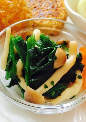 しめじ&ほうれん草のポン酢和え-レシピのメイン写真