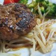 大葉にんにくしょうゆでハンバーグソース