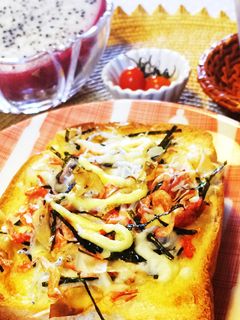 桜海老としらすのチーズトースト-レシピのメイン写真