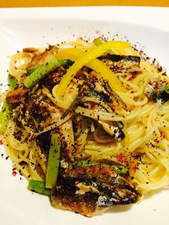 パパの いわしパスタ♪-レシピのメイン写真