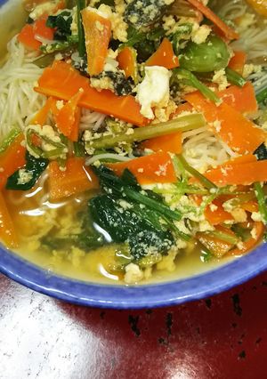 余った味噌汁でにゅうめん！-レシピのメイン写真