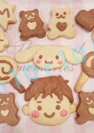 バレンタインなどに♡キャラクッキー-レシピのメイン写真