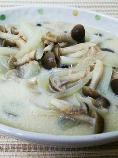 ツナ缶の豆乳スープ-レシピのメイン写真