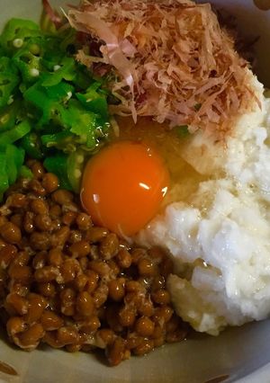 まぜまぜ納豆☆オクラと長芋-レシピのメイン写真