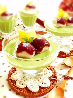 簡単*ぷるぷるなめらか抹茶プリン♪-レシピのメイン写真