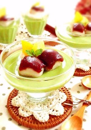 簡単＊ぷるぷるなめらか抹茶プリン♪-レシピのメイン写真