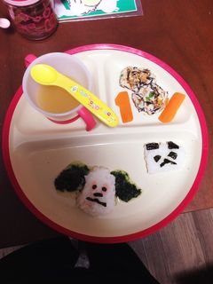 ワンワンプレート♡一歳お誕生日-レシピのメイン写真