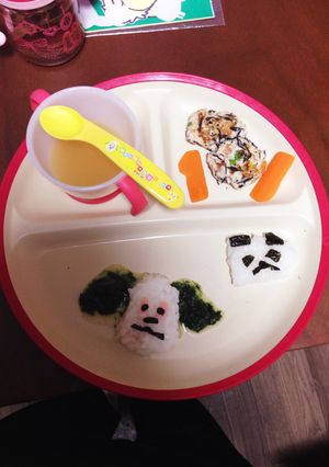 ワンワンプレート♡一歳お誕生日-レシピのメイン写真