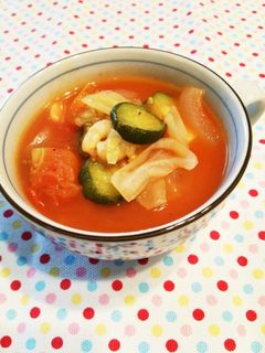 夏野菜スープ★具沢山・ミネストローネ風♪-レシピのメイン写真